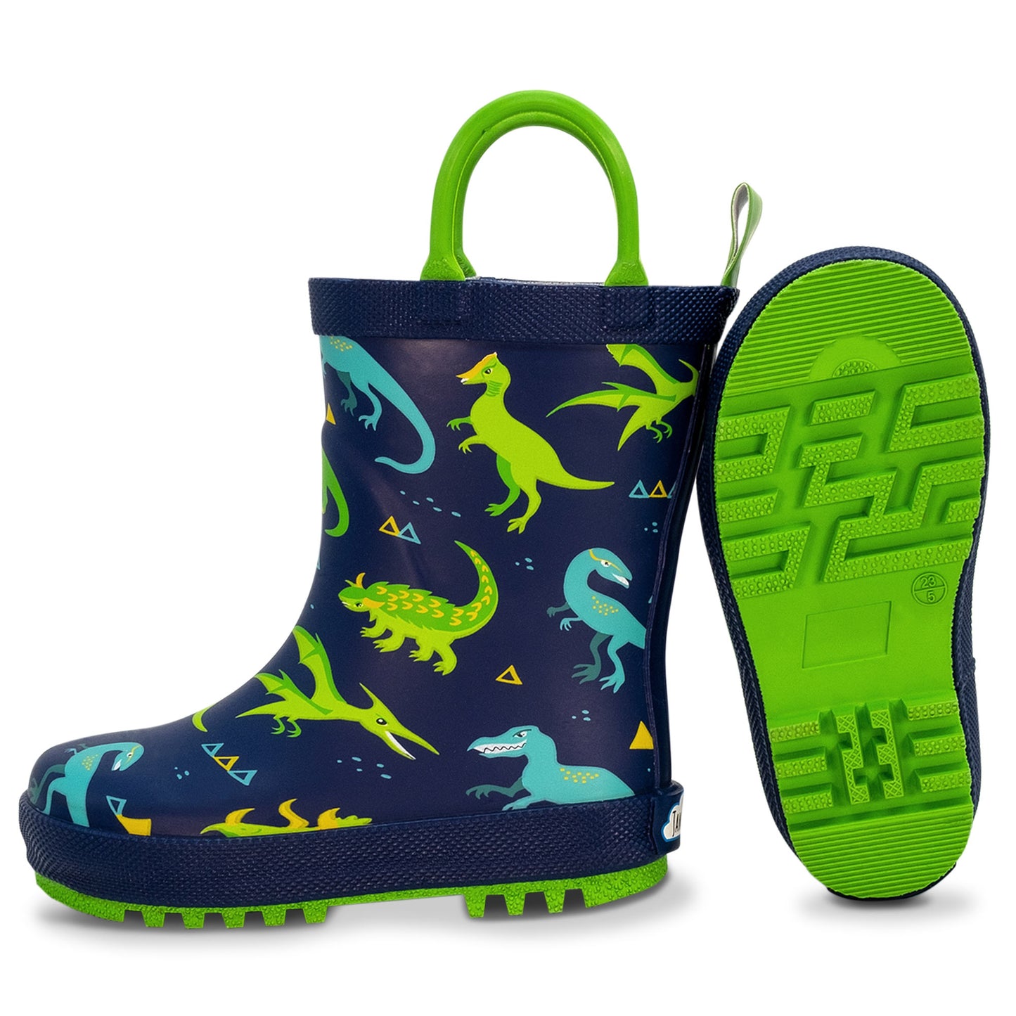 Kids Rubber Rain Boots -Dinoland