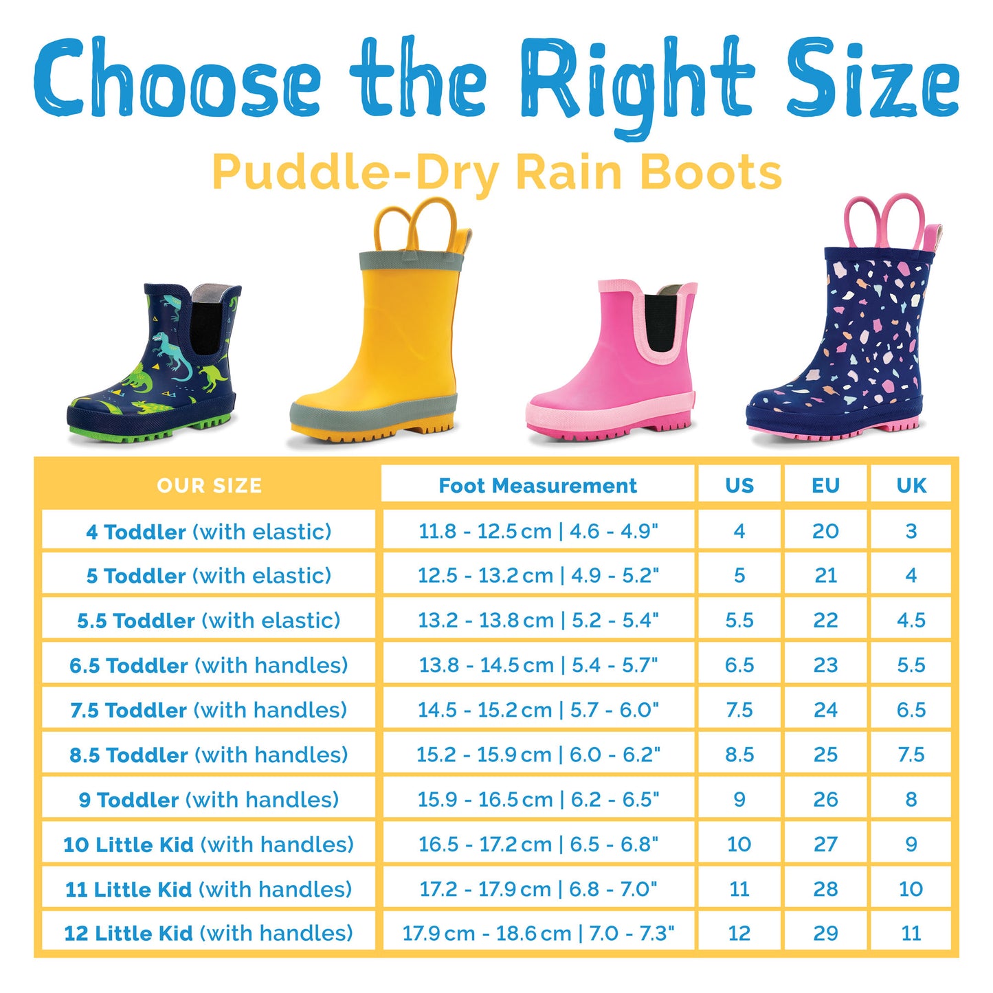 Kids Rubber Rain Boots - Enchanted
