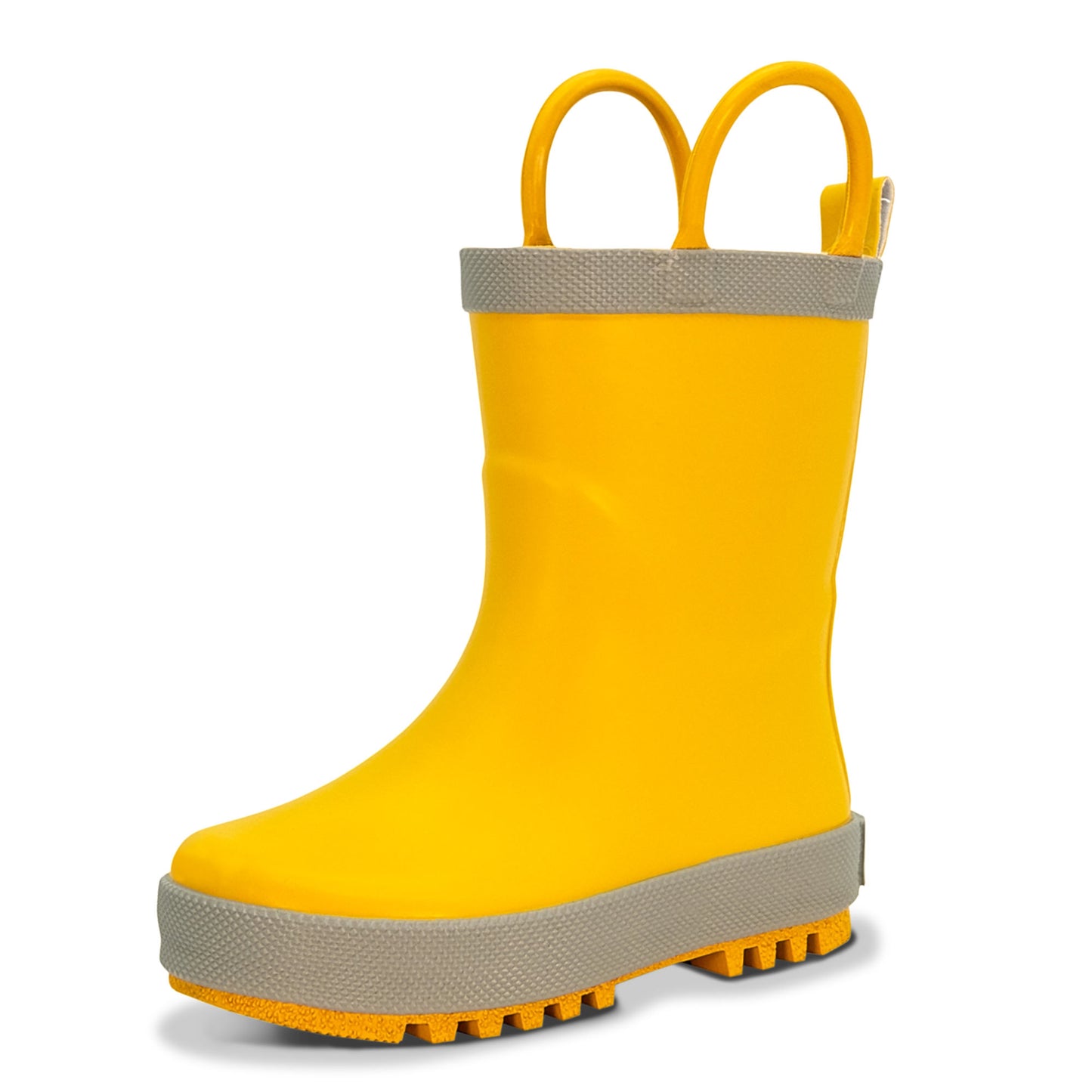 Kids Rubber Rain Boots - Yellow