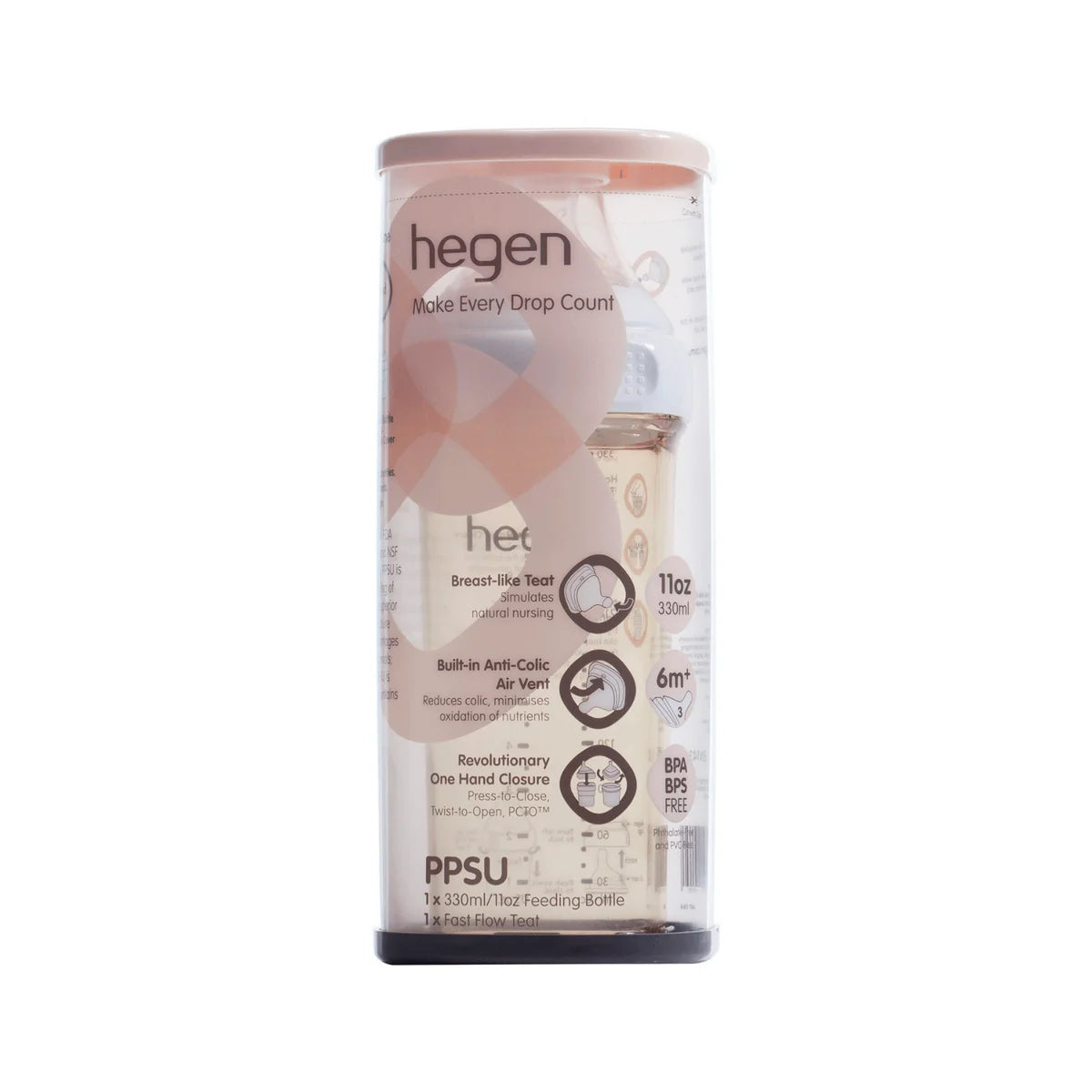 Hegen PCTO™ 330ML/11OZ Feeding Bottle with Fast Flow Nipple