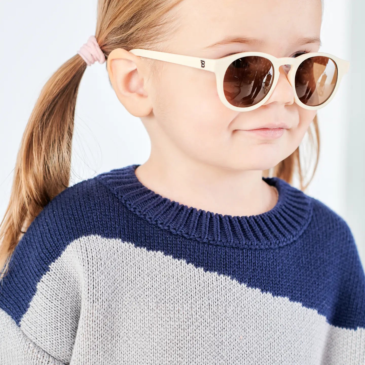 Keyhole Sunglasses with Amber Lens