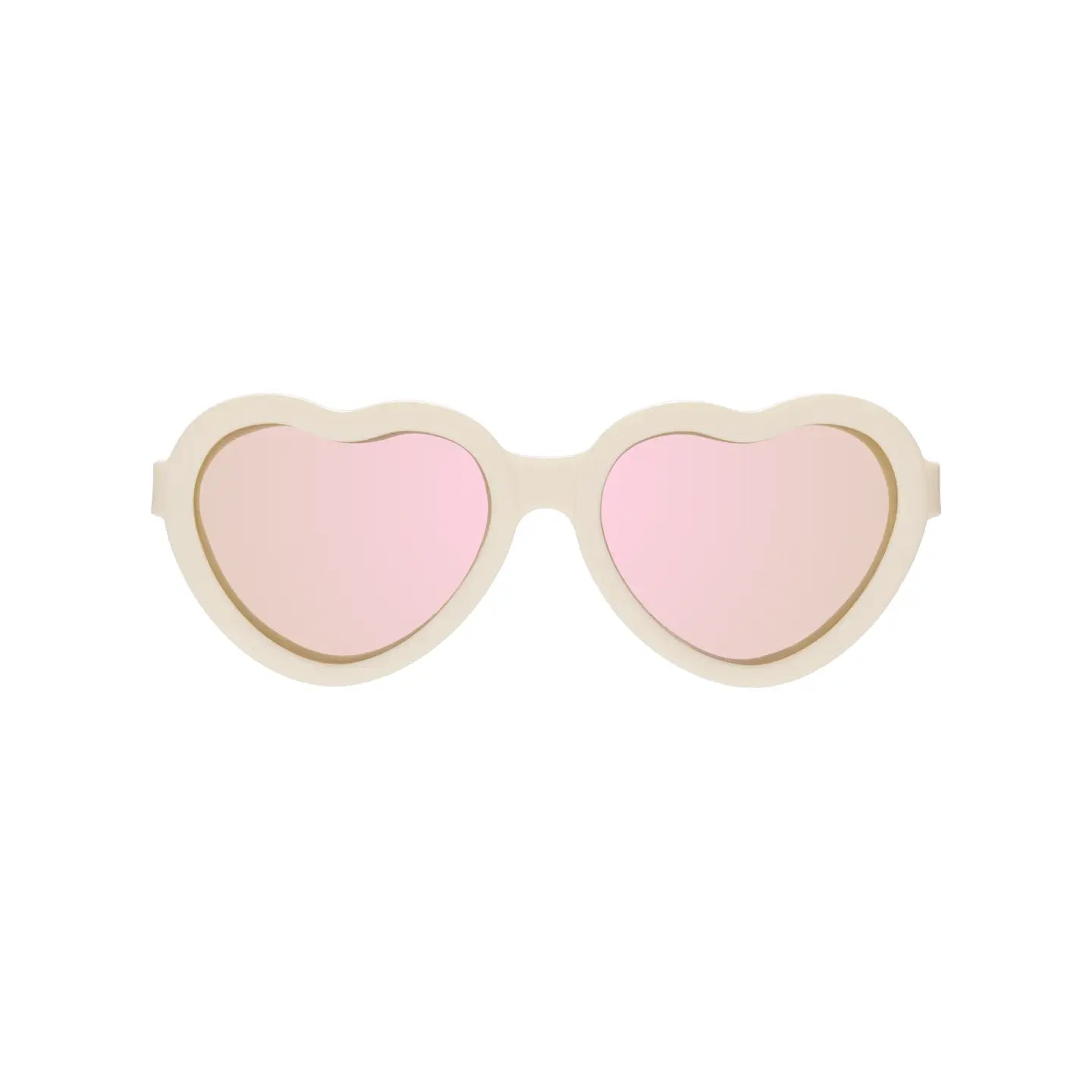 Polarized Heart Sunglasses with Mirrored Lens