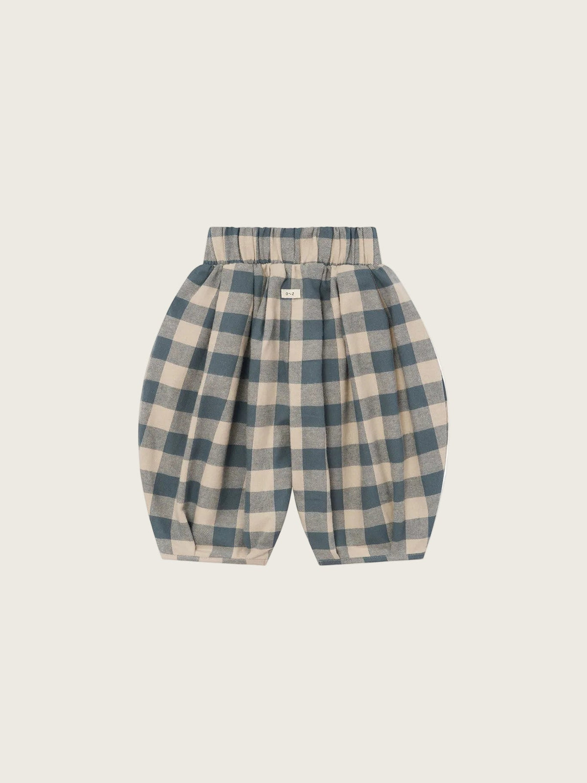 Fog Blue Gingham Lodge Pants