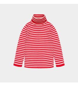 FUB Rollneck Blouse, classic red/rose quartz
