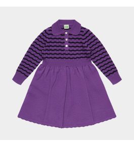 FUB Pointelle Dress, violet