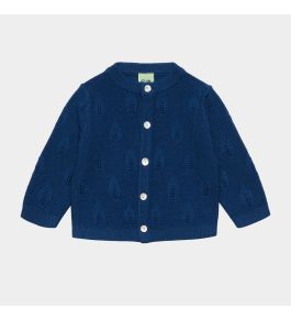 FUB Baby Leaf Cardigan, deep indigo
