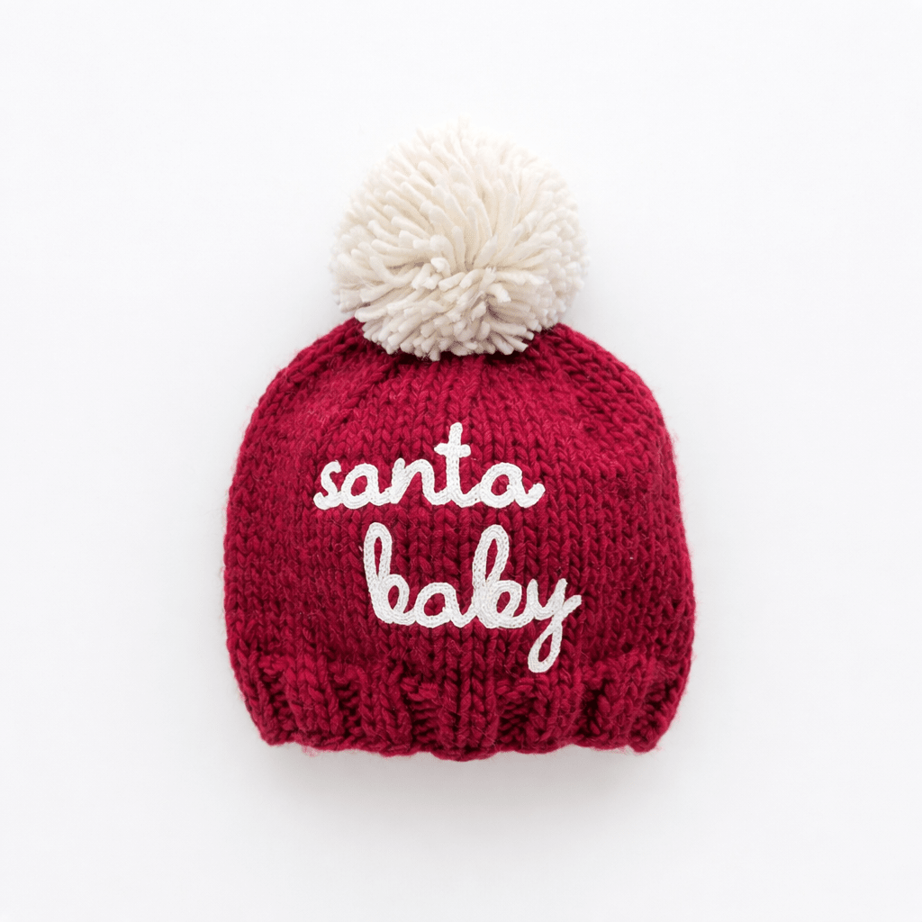 Santa Baby Crimson Beanie Hat for Baby & Kids