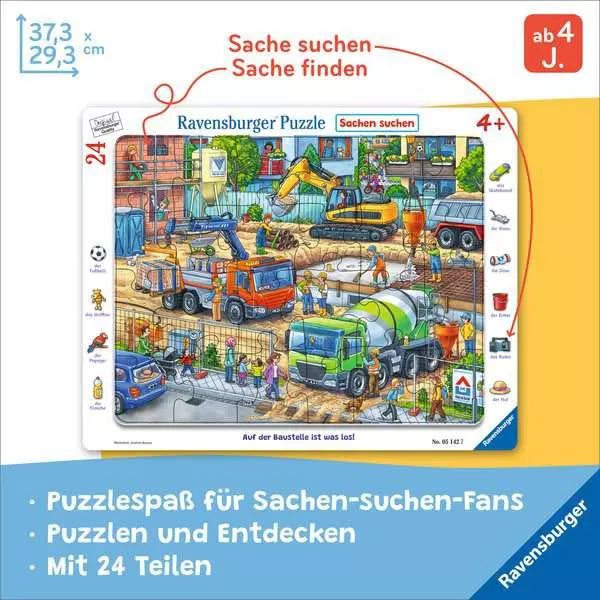 Construction Site – 24 Pieces puzzle detail