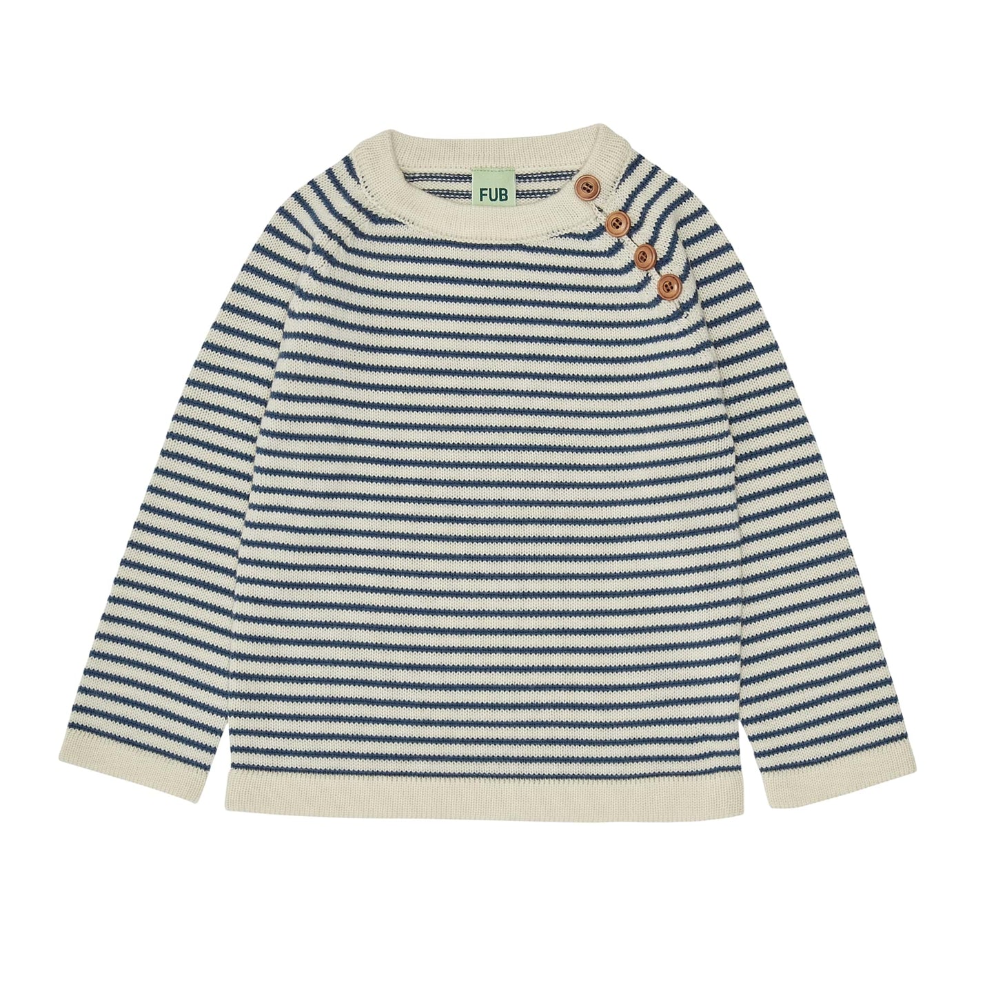 Fub Sweater, ecru/indigo