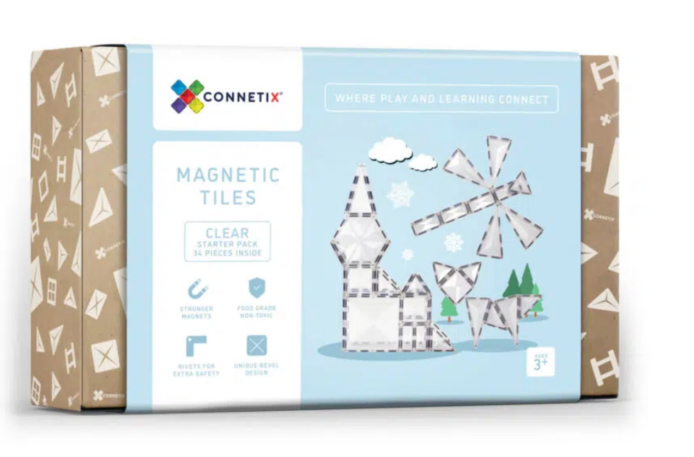 Connetix - 34 Piece Clear Pack