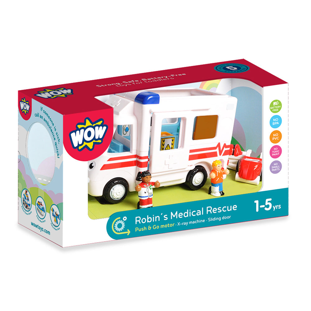 WOW Robin's Medical Rescue - Emergency (5 Piece Set) Ages 1+(WW 10141)