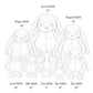 Wee 10" Floppy Nibble Bunny - Almond Joy