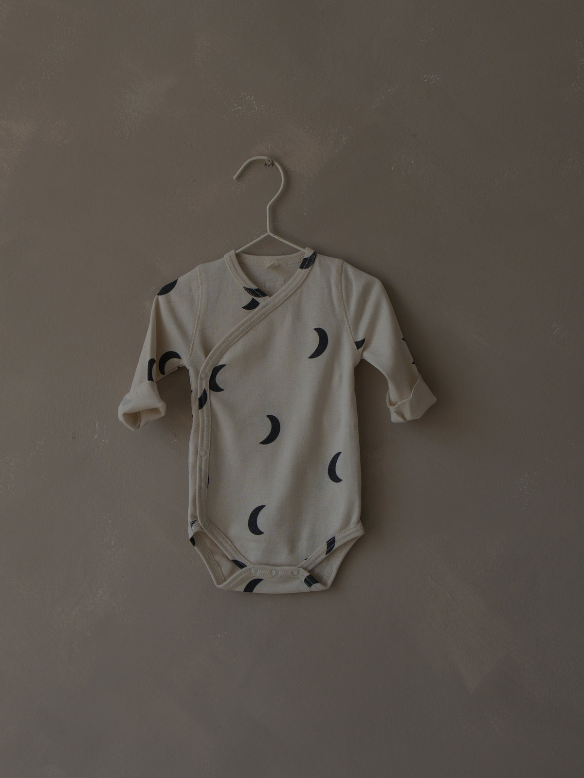 Undyed Midnight Wrap Bodysuit GOTS