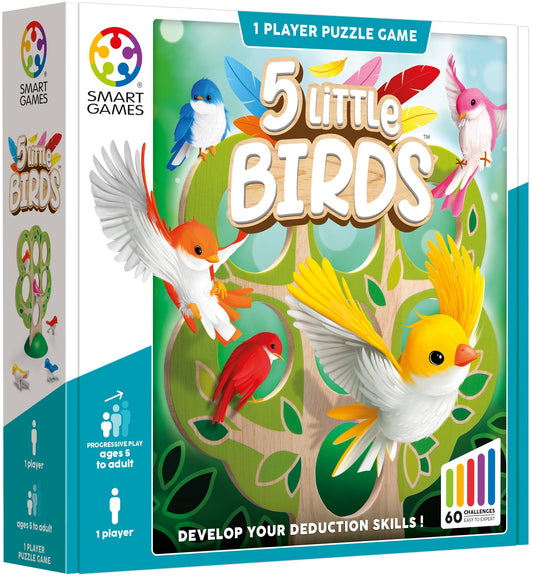 5 Little Birds Wooden Deduction Game