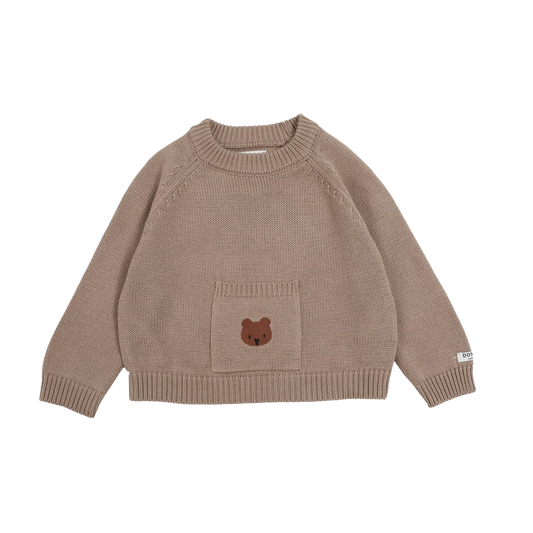 Qoeke Sweater | Bear | Hazelnut