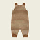 Chestnut Stripes Wool Salopettes