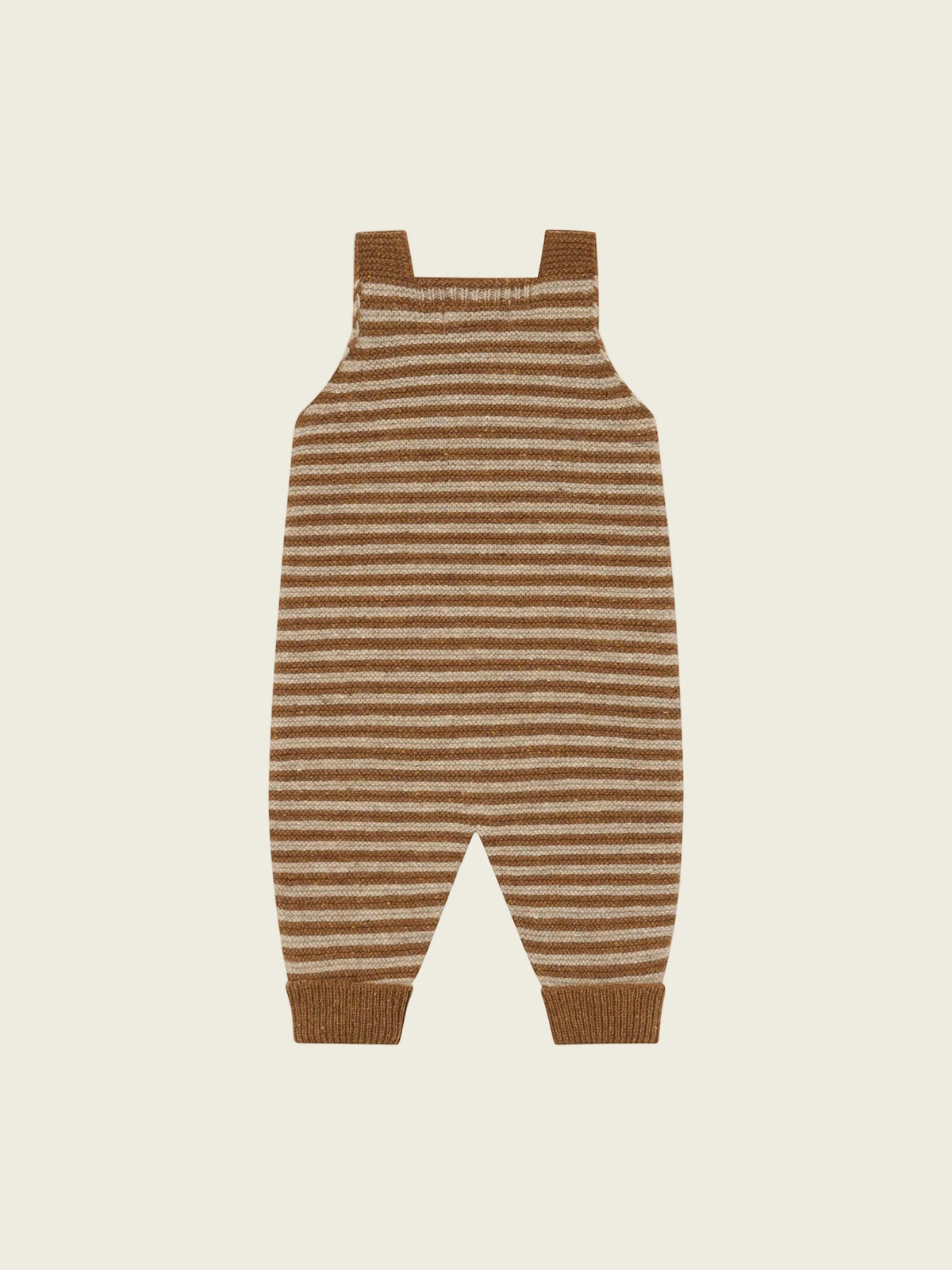 Chestnut Stripes Wool Salopettes