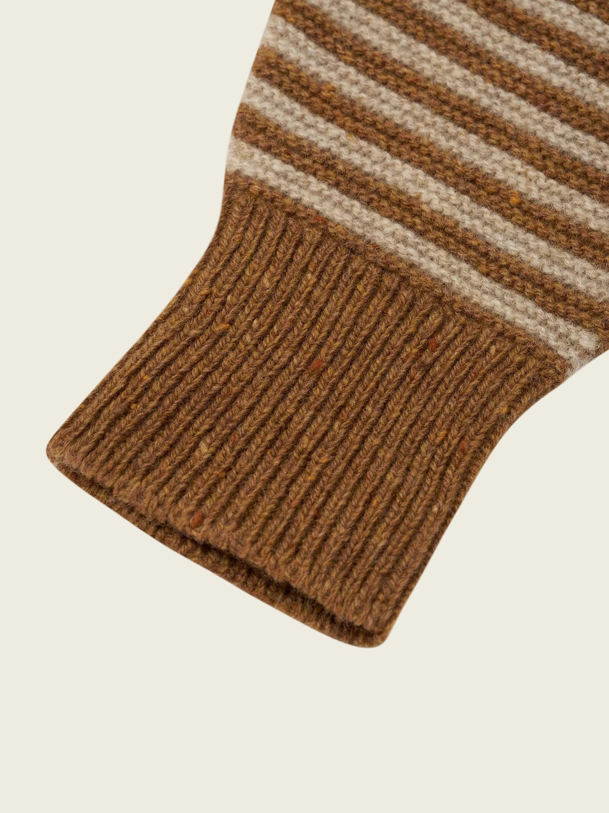 Chestnut Stripes Wool Salopettes