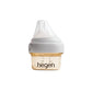 Small Hegen 60 ml feeding bottle with a white collar and clear cap.