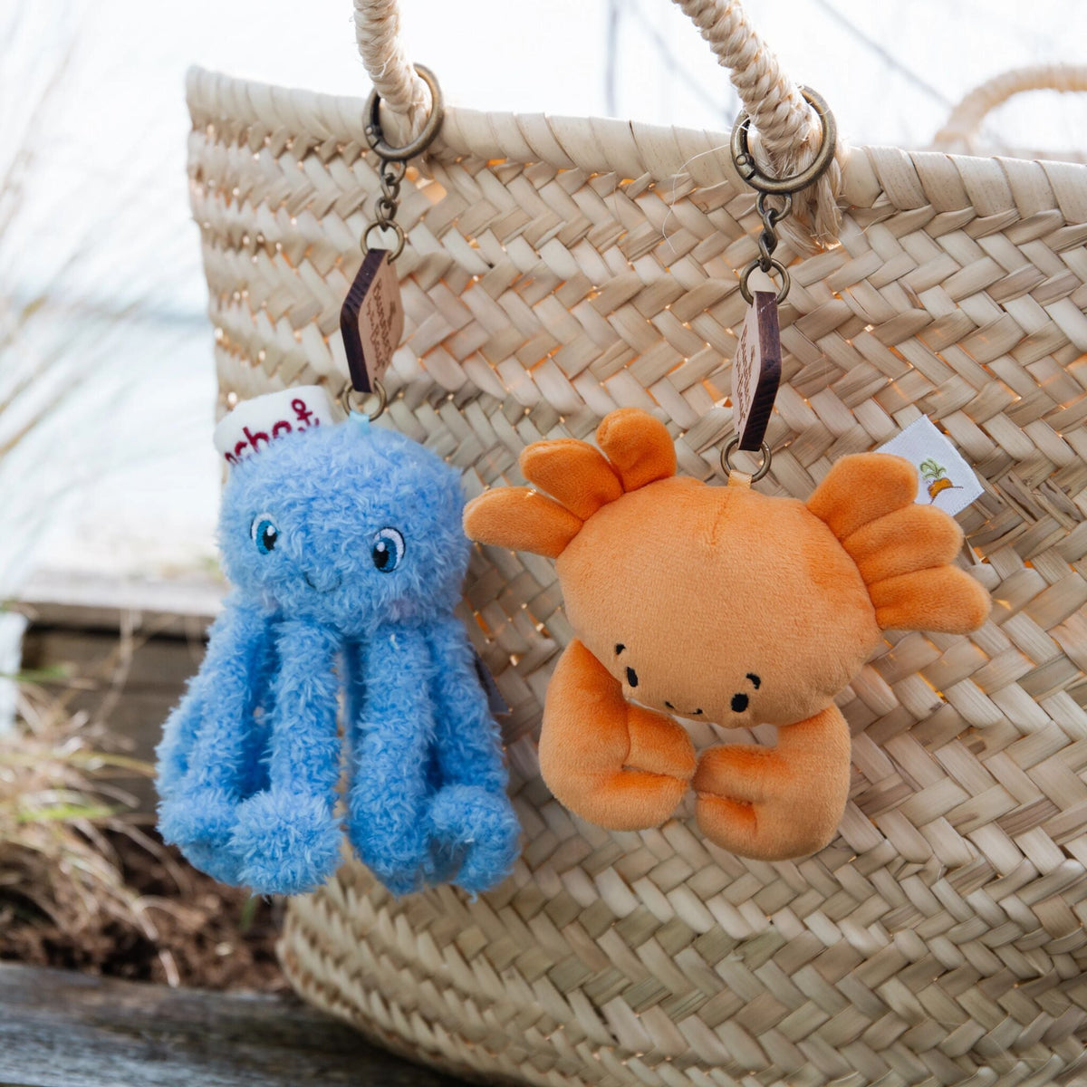 Happy Crab Bag Charm