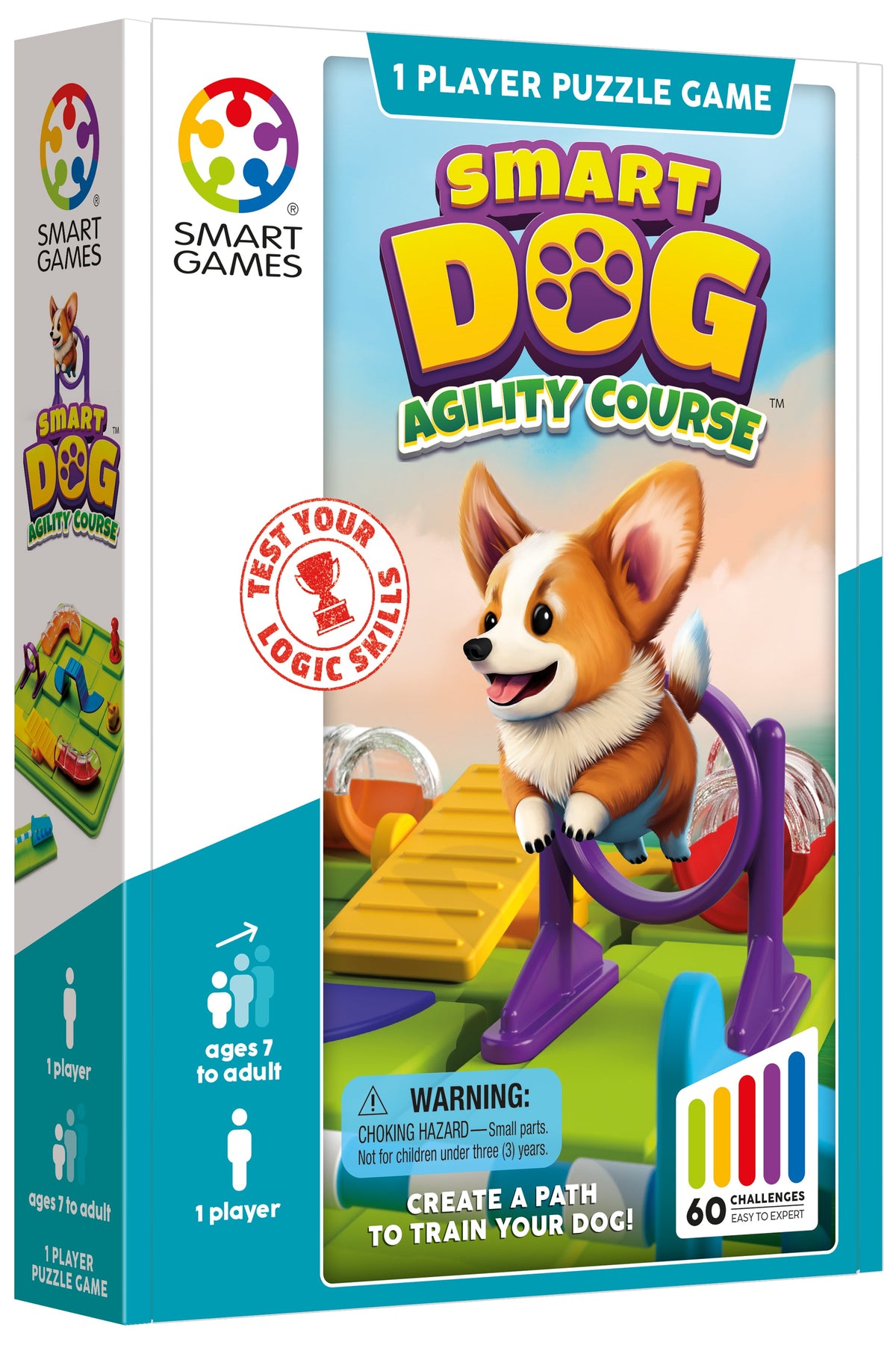 Smart Dog: Obstacle Run Travel-Friendly Logic Game