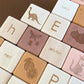 Alphabet Blocks Set / Mustard-Pink