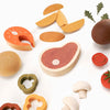 Wooden Play Food Set | Dinner