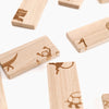 Wooden Domino game / Animal Domino play
