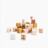 Alphabet Blocks Set / Mustard-Pink