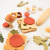 Wooden Play Food Set | Vegetarian Breakfast