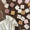 Alphabet Blocks Set / Mustard-Pink