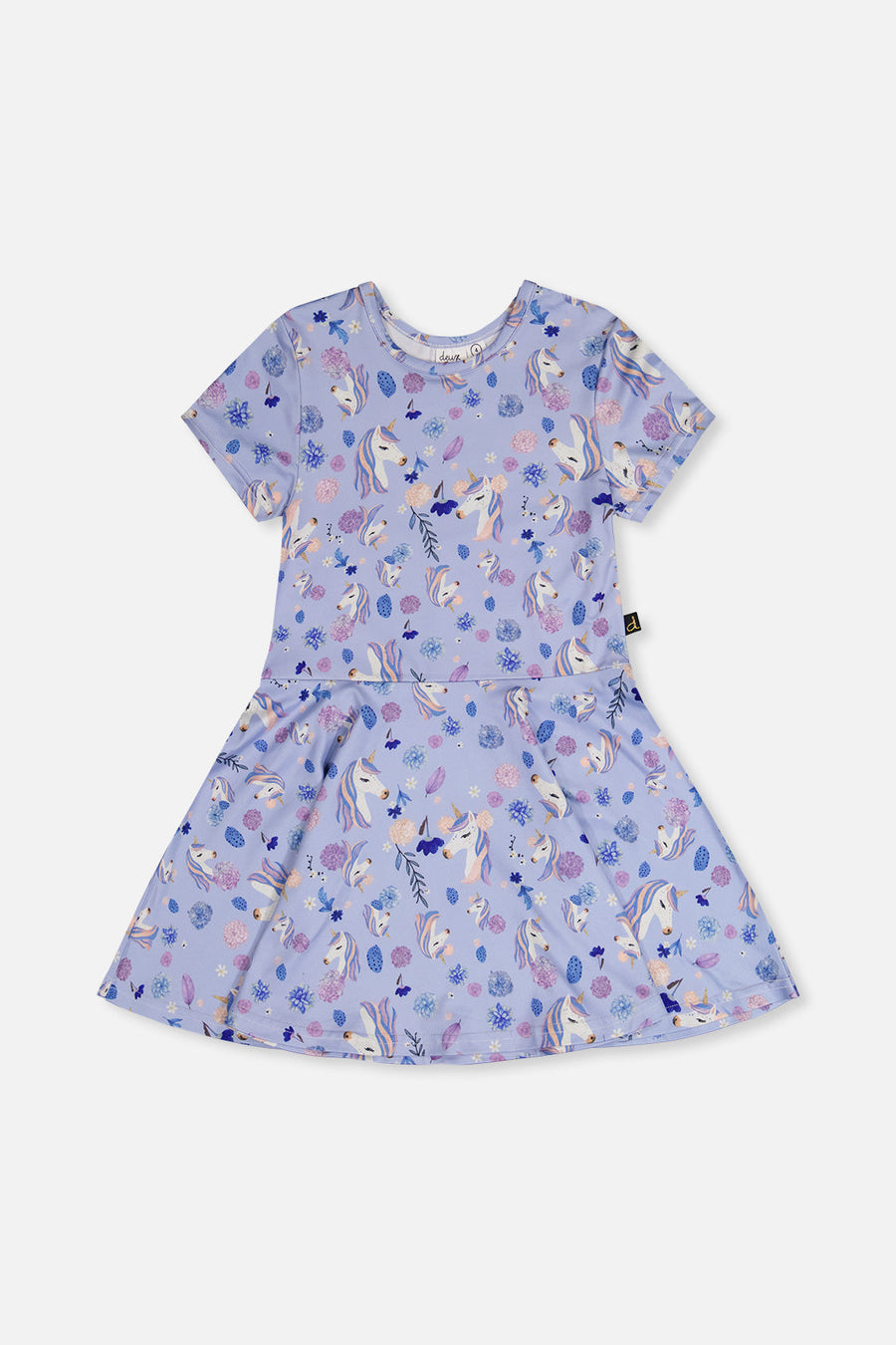 Printed Short Sleeve Dress