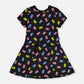 Printed Short Sleeve Dress