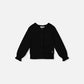 Scallop-Trim Knit Cardigan