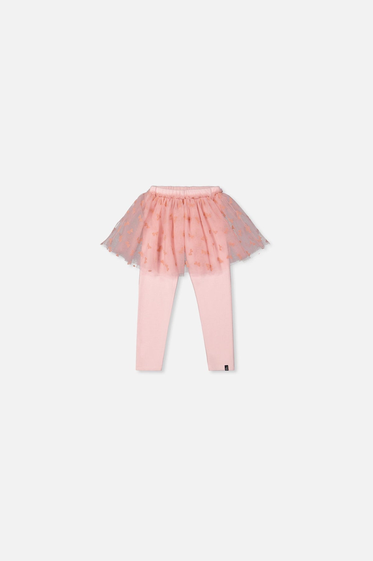 Leggings With Integrated Tulle Skirt