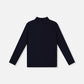Brushed Rib Mock Neck Top