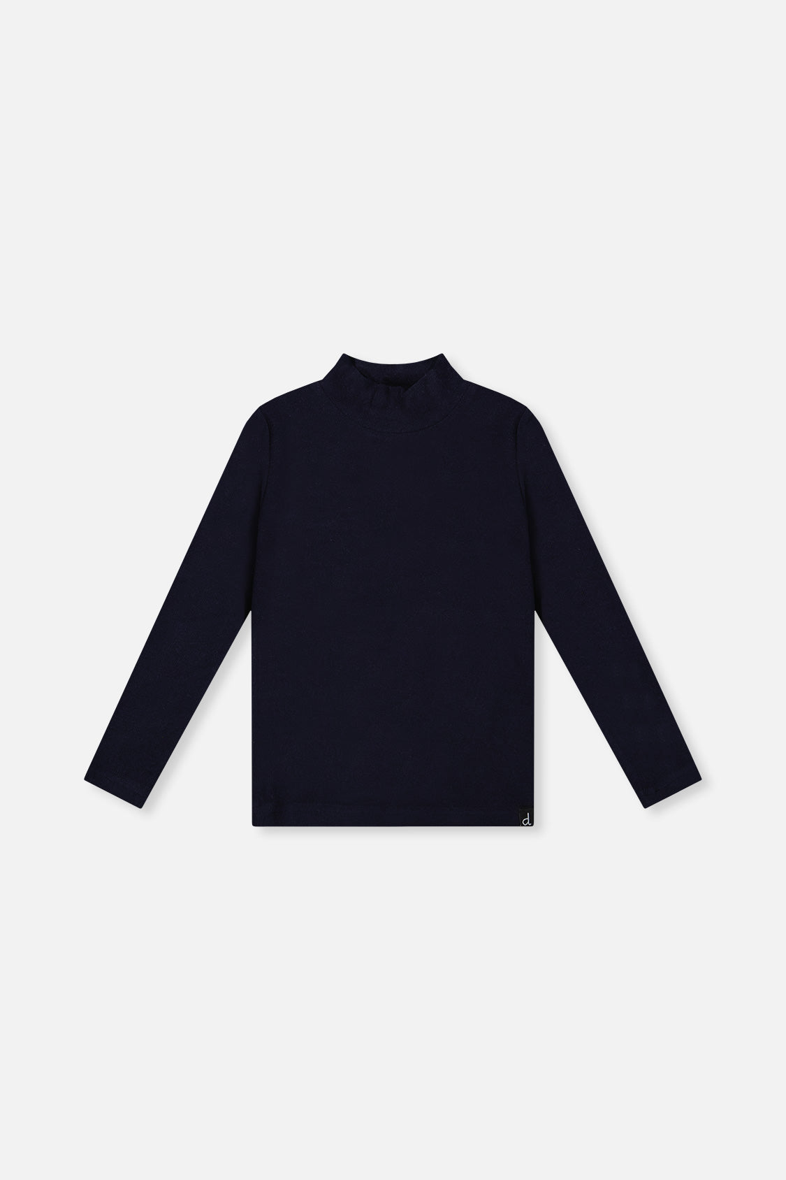 Brushed Rib Mock Neck Top