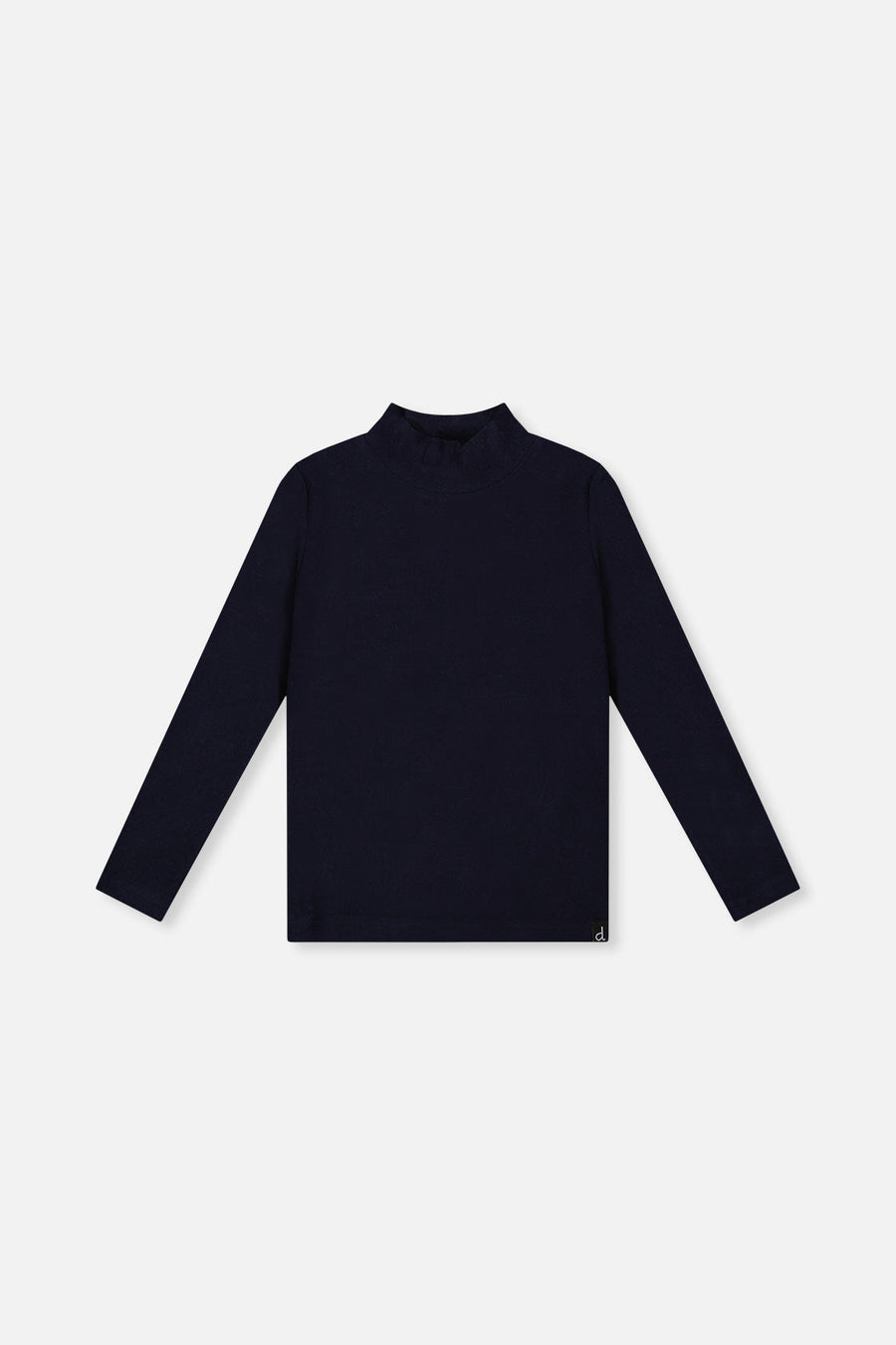 Brushed Rib Mock Neck Top