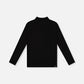 Brushed Rib Mock Neck Top