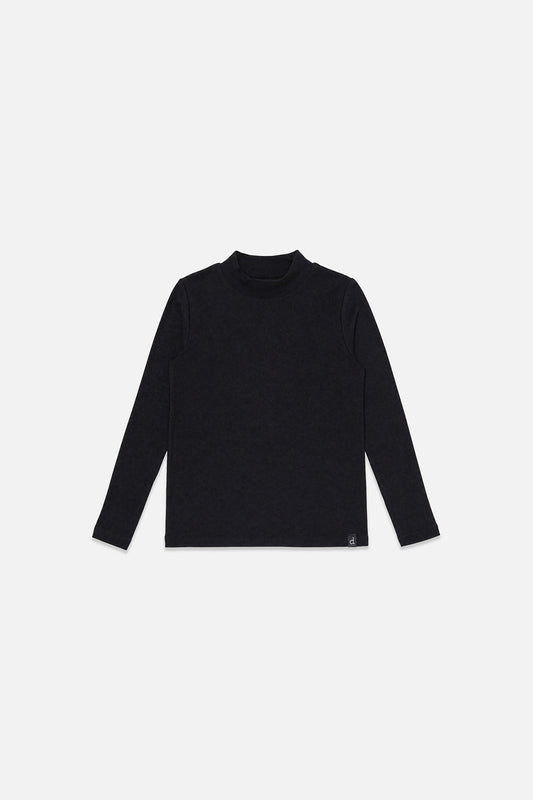 Brushed Rib Crew Neck Top