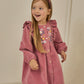 Maddie Ruffle Corduroy Dress