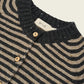 Charcoal Stripes Wool Cardigan