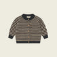Charcoal Stripes Wool Cardigan