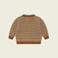 Chestnut Stripes Wool Cardigan