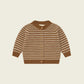 Chestnut Stripes Wool Cardigan