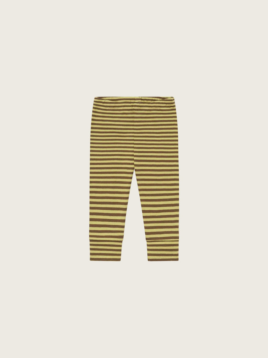 Chicory Stripes Cuffed Leggings
