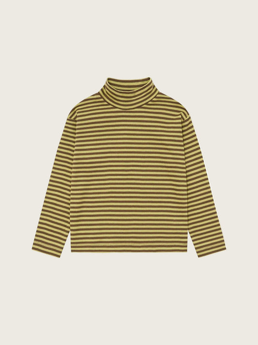 Chicory Stripes Turtle Neck Top