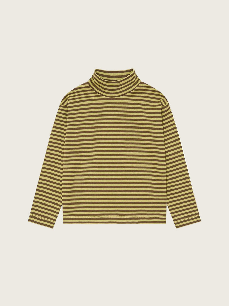 Chicory Stripes Turtle Neck Top