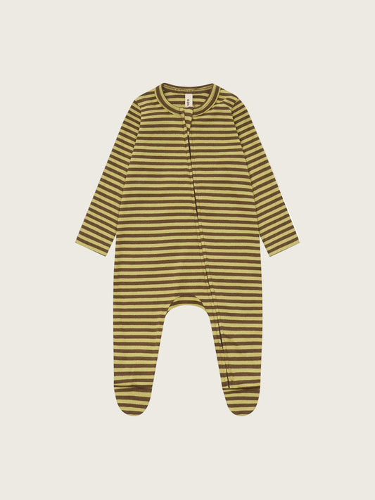 Chicory Stripes Zip Sleepsuit