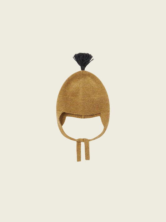 Cocoon contrast Tassel Hat
